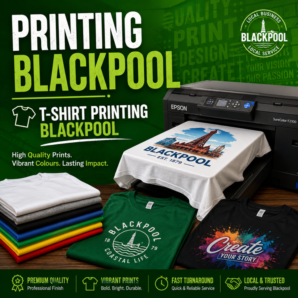 T shirt printing Blackpool